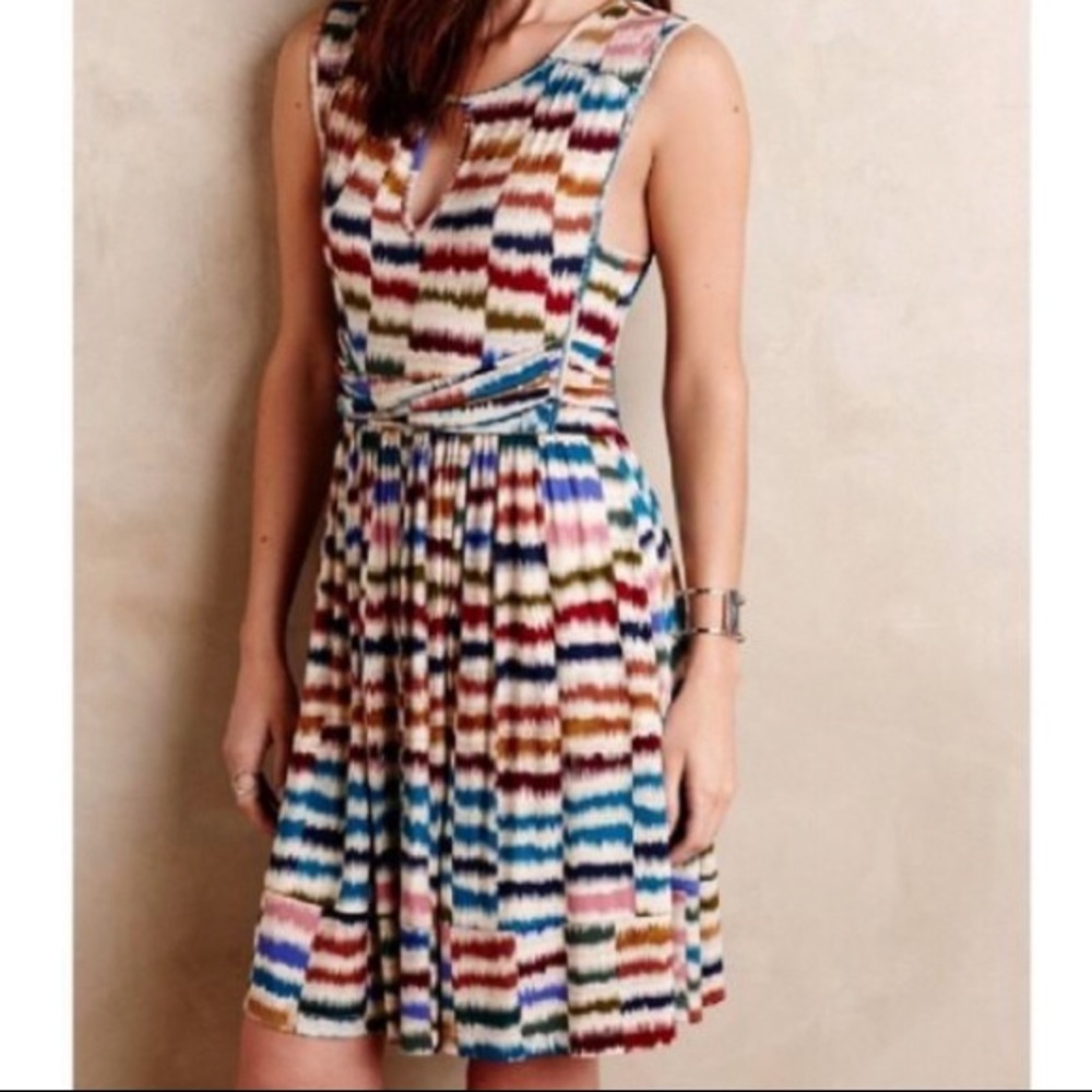Anthropologie Maeve multi-colored dress, size m